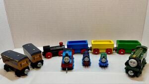 Wooden Magnetic Train Car Lot- Thomas Tank, Others